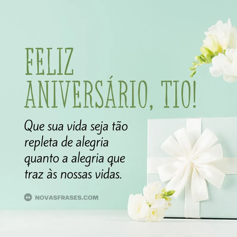 feliz aniversário meu tio