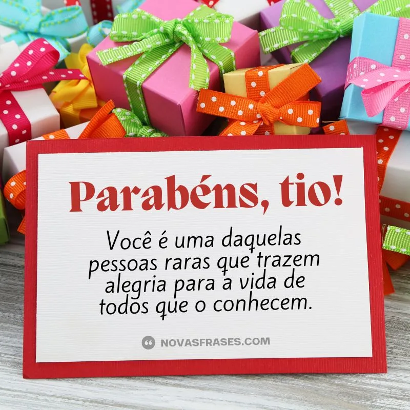 mensagem de feliz aniversário para tio