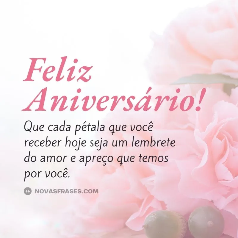 feliz aniversário com flores lindas