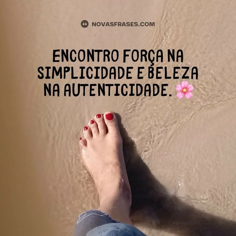 frase foto sozinha