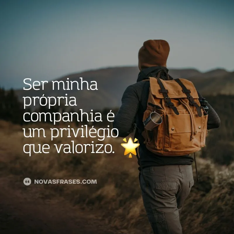 frases para foto sozinho