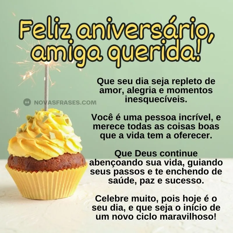 feliz aniversário amiga