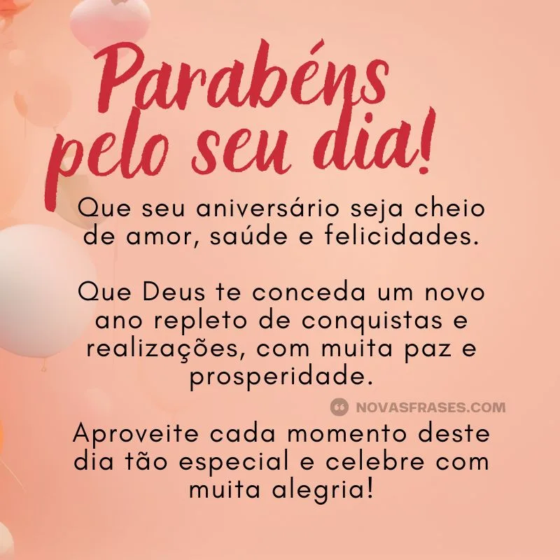 feliz aniversário