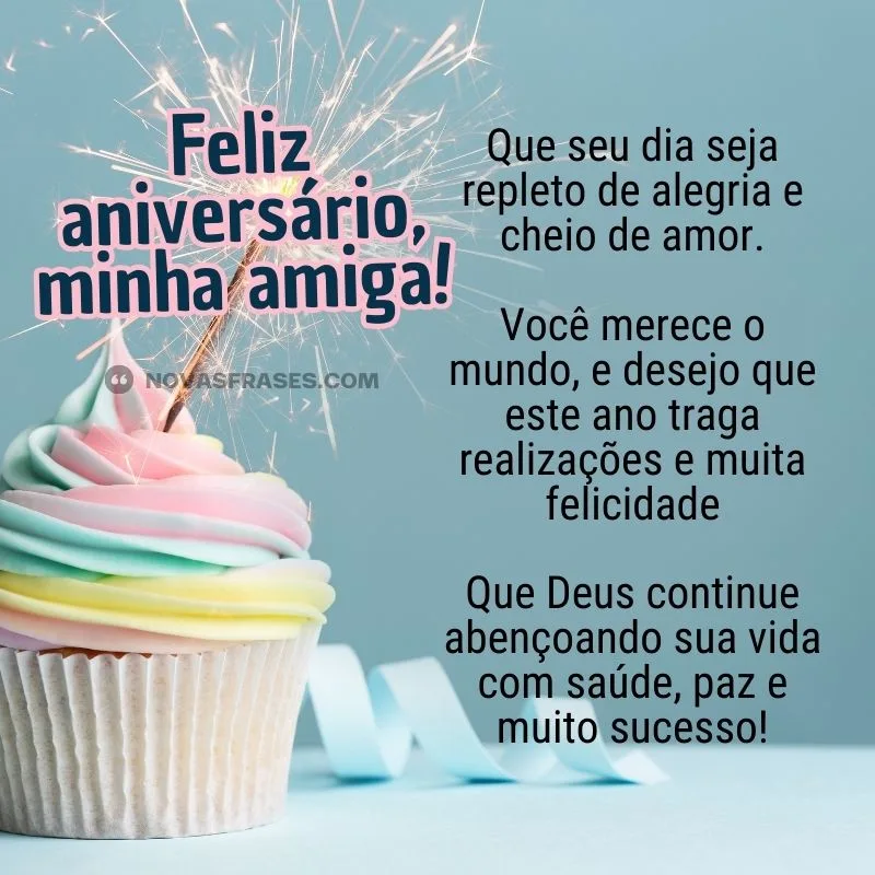 frases de aniversário para amiga