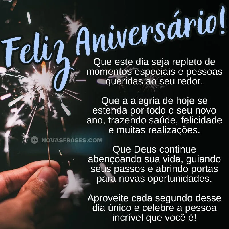 mensagem de feliz aniversário