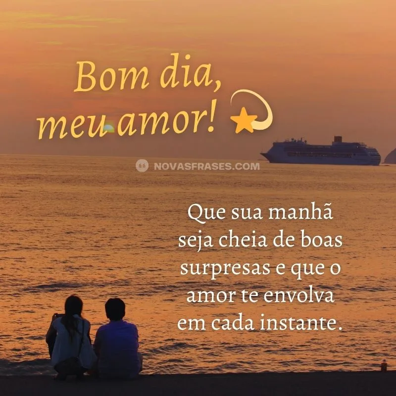 bom dia meu amor frases curtas