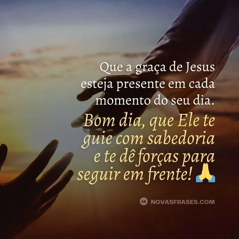 frases de bom dia com jesus