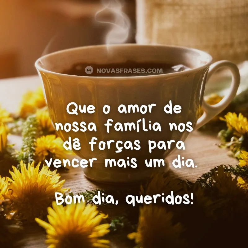 mensagem de bom dia família