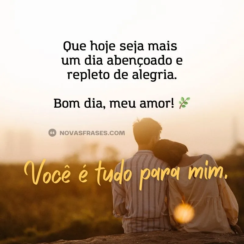 mensagem de bom dia meu amor