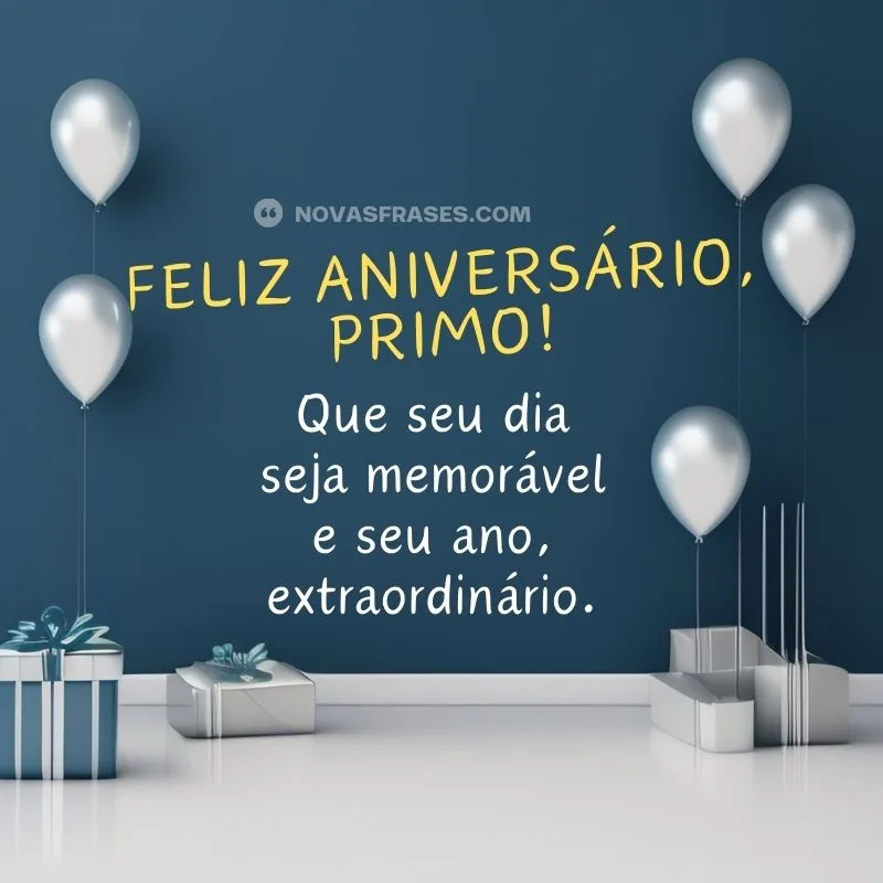 feliz aniversário para primo