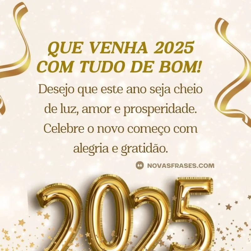 feliz ano novo 2025 mensagem