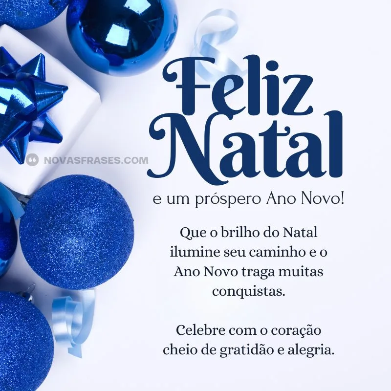 feliz natal e prospero ano novo