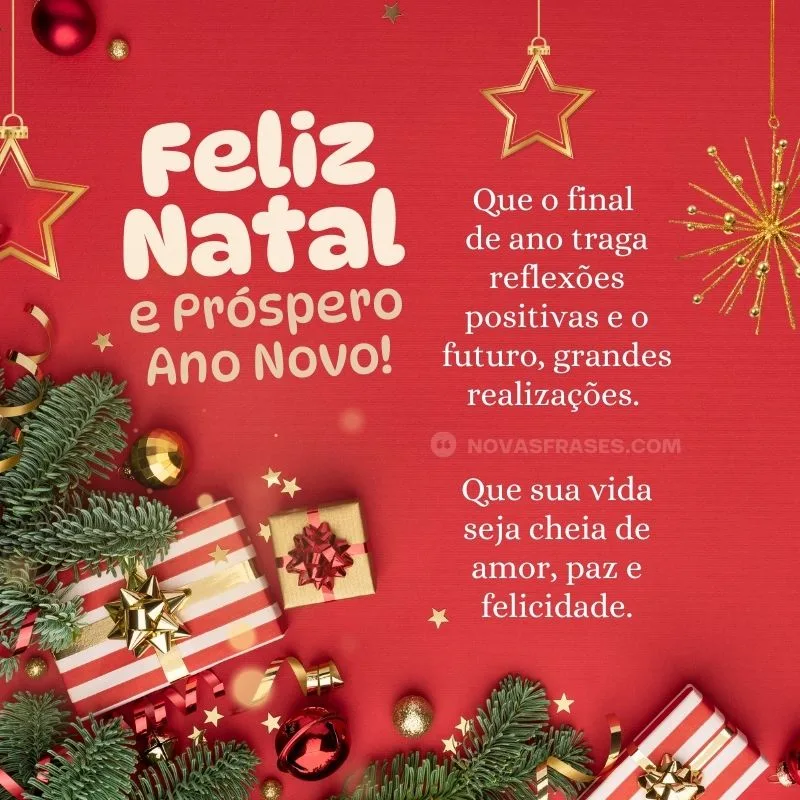 feliz natal e um prospero ano novo