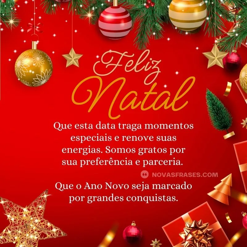 feliz natal para clientes