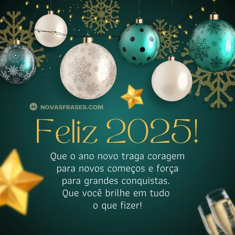 frase de feliz ano novo 2025