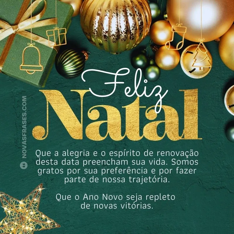 frases de feliz natal para clientes