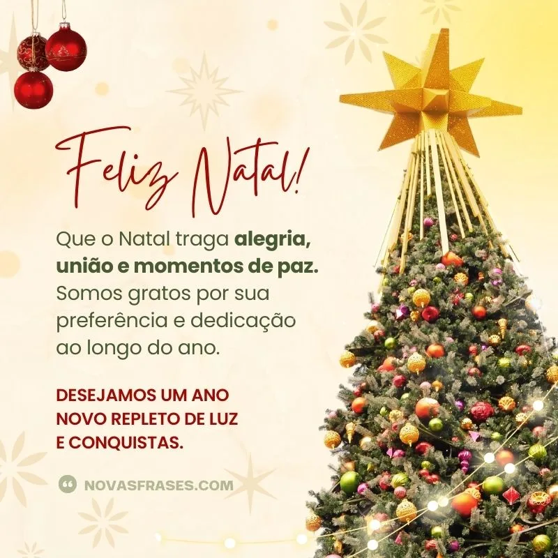 frases de natal para clientes