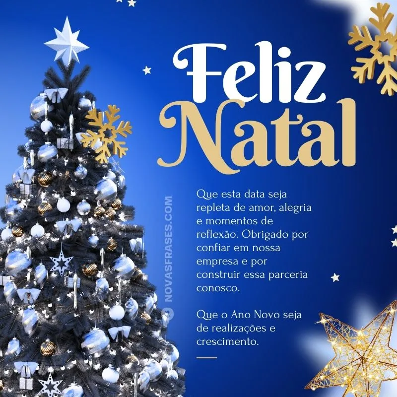 mensagem de feliz natal para clientes